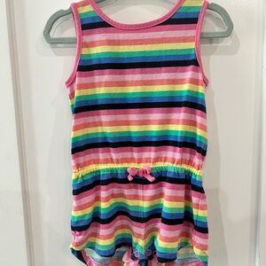 🔥3/$18🔥 The Children's Place Rainbow Striped One Piece. Girls size 12-18 months.